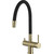 Смеситель для кухни Gappo G4398-33, золото/черный -  Смеситель для кухни Gappo G4398-33, золото/черный фото