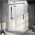 Душевое ограждение Veconi Rovigo 140x80 см RV070GR-14080-01-C4, графит/прозрачное фото 