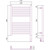 Полотенцесушитель электрический Сунержа Богема 3.0 П11 600x400 мм (прямая перемычка) 12-5805-6040 R, белый фото 5