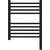 Полотенцесушитель электрический Сунержа Богема 3.0 П9 500x400 мм (прямая перемычка) 31-5805-5040 R, чёрный матовый фото 2
