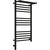 Полотенцесушитель электрический Сунержа Богема с полкой 3.0 П14 800x400 мм (прямая перемычка) 31-5806-8040 L, чёрный матовый фото 