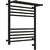 Полотенцесушитель электрический Сунержа Богема с полкой 3.0 П10 600x500 мм (прямая перемычка) 31-5807-6050 R, чёрный матовый фото 