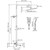 Душевая стойка с термостатом WasserKraft A199.260.201.BG Thermo, матовое золото - 3 Душевая стойка с термостатом WasserKraft A199.260.201.BG Thermo, матовое золото фото 3