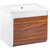 Тумба подвесная с раковиной Pestan Vision 60 см VSN600T-CR (раковина Creavit 60) дуб орех/белый -  Тумба подвесная с раковиной Pestan Vision 60 см VSN600T-CR (раковина Creavit 60) дуб орех/белый фото