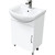 Тумба напольная с раковиной Mirsant Лайт 55 см, белый (тумба идёт в разобранном виде) фото 