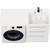 Тумба напольная с раковиной Mirsant Soho quadro 120 см R (раковина Fly2), белый фото 5