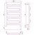 Полотенцесушитель электрический Сунержа Элегия 3.0 П11 800x500 мм 30-5819-8050 R, белый матовый фото 5
