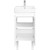 Тумба универсальная с раковиной Акватон Сканди Doors 45 см 1A278701SD010, белый матовый/белый глянцевый (ножки в комплекте) фото 7