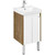 Тумба универсальная с раковиной Акватон Сканди Doors 45 см 1A278701SDZ90, дуб рустикальный/белый глянцевый (ножки в комплекте) -  Тумба универсальная с раковиной Акватон Сканди Doors 45 см 1A278701SDZ90, дуб рустикальный/белый глянцевый (ножки в комплекте) фото