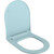 Сиденье с крышкой для унитаза Ambassador Nord микролифт 132T20801S, голубой матовый фото 