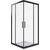 Душевое ограждение Bas Cofe CR-90-C-B 90x90 см, чёрный/прозрачное фото 