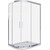 Душевое ограждение Bas Cofe R-120-C-CH 120x80 см, хром/прозрачное фото 