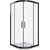 Душевое ограждение Bas Cofe R-100-C-CH 100x100 см, чёрный/прозрачное -  Душевое ограждение Bas Cofe R-100-C-CH 100x100 см, чёрный/прозрачное фото