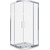 Душевое ограждение Bas Cofe R-100-C-CH 100x100 см, хром/прозрачное -  Душевое ограждение Bas Cofe R-100-C-CH 100x100 см, хром/прозрачное фото