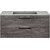 Тумба подвесная с раковиной Vincea Chiara 2D 100 см VMC-2C2100GS (раковина VCB-13100G), cерый камень фото 