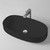 Раковина-чаша ArtCeram Cognac 68 см COL005 17 00, чёрный матовый фото 