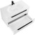 Тумба подвесная с раковиной Cezares ECO-750-2C-SO-BL 75 см, Bianco Lucido фото 3