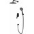 Душевая система для душа Azario Vise AZ-VSA248330PA+82KPA, черный -  Душевая система для душа Azario Vise AZ-VSA248330PA+82KPA, черный фото