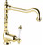 Смеситель для кухни Cezares MARGOT-LLM2-03/24-Bi, золото 24 карат, Цвет производителя: золото фото 