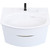 Тумба подвесная с раковиной Kerama Marazzi Riva 80 см RV.80\WHT.M, белый матовый фото 4
