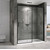 Душевая дверь Abber Komfort 160 см AG93160B (стекло 8 мм), черный/прозрачное фото 2
