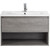 Тумба подвесная с раковиной BelBagno KRAFT-800-1C-SO-CG 80 см, Cemento Grigio фото 