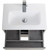 Тумба подвесная с раковиной BelBagno KRAFT 39-500/390-2C-SO-CG 50 см, Cemento Grigio фото 8