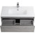 Тумба подвесная с раковиной BelBagno KRAFT 39-800/390-2C-SO-CG 80 см, Cemento Grigio фото 6