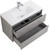 Тумба подвесная с раковиной BelBagno KRAFT 39-800/390-2C-SO-CG 80 см, Cemento Grigio фото 7