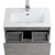 Тумба подвесная с раковиной BelBagno KRAFT 39-700/390-2C-SO-CG 70 см, Cemento Grigio фото 6