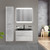 Тумба подвесная с раковиной BelBagno ACQUA-1000-2C-SO-CVG 100 см, Cemento Verona Grigio (раковина BB1000/455-LV-ART-ALR-NERO), Цвет фасада: Cemento Verona Grigio Nero фото 2