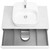 Тумба подвесная с раковиной Акватон Марбл 80 см 1A2762K0MH4C0 (раковина Одри Soft) слэйт фото 4