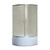 Душевое ограждение Loranto CS-8020S 90х90 см, сатин/матовое фото 