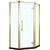 Душевое ограждение Azario Ontario AZ-NBB3231 100х100 см (стекло 8 мм) золото/прозрачное -  Душевое ограждение Azario Ontario AZ-NBB3231 100х100 см (стекло 8 мм) золото/прозрачное фото