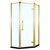 Душевое ограждение Azario Ontario AZ-NBB3231 90х90 см (стекло 8 мм) золото/прозрачное фото 
