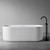 Ванна отдельностоящая Abber Stuttgart 170x75 см AM9925, белый матовый фото 