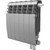 Радиатор Royal Thermo BiLiner 350 VR Silver Satin 480х430 мм (6 секций) фото 