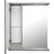 Зеркало-шкаф Loranto Florena 60 см CS00086983 L, светлый бетон фото 5