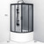 Душевое ограждение Am.Pm Gem 90х90 см W90G-401A090BT, чёрный/прозрачное фото 10