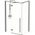 Душевое ограждение Sole Vog 120х90 см, чёрный/прозрачное фото 2