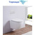 Унитаз подвесной CeramaLux Rimless TR5177 с крышкой микролифт (Система смыва торнадо), Цвет производителя: белый -  Унитаз подвесной CeramaLux Rimless TR5177 с крышкой микролифт (Система смыва торнадо), Цвет производителя: белый фото