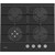 Газовая варочная поверхность Korting HGG 6722 CTN (чёрное стекло) фото 