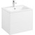 Тумба подвесная с раковиной Акватон Сохо 60 см 1A258001AJ010, белый глянцевый фото 