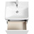 Тумба подвесная с раковиной Акватон Асти 55 см 1A263101AX2B0, белый глянцевый фото 7