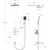 Душевая система для ванна BelBagno DUE-VDSET-CRM - 2 Душевая система для ванна BelBagno DUE-VDSET-CRM фото 2
