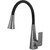 Смеситель для кухни Haiba HB73823-3, оружейная сталь фото 