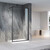 Душевая перегородка Veconi Korato 90 см KR81B-90-01-C8 (стекло 8 мм) с кронштейном в комплекте, чёрный матовый/прозрачное фото 