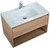 Тумба подвесная с раковиной BelBagno 90 см KRAFT-900-1C-SO-RNN (раковина LOV-900-LVB) Rovere Nebrasca Nature -  Тумба подвесная с раковиной BelBagno 90 см KRAFT-900-1C-SO-RNN (раковина LOV-900-LVB) Rovere Nebrasca Nature фото