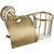 Держатель для туалетной бумаги с держателем для освежителя Brimix 94244, цвет бронза -  Держатель для туалетной бумаги с держателем для освежителя Brimix 94244, цвет бронза фото