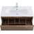 Тумба подвесная с раковиной BelBagno 100 см KRAFT-1000-1C-SO-RT (раковина LOV-1000-LVB) Rovere Tabacco фото 4